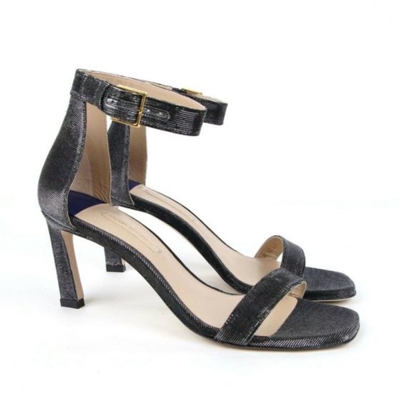 Stuart Weitzman 75 Square Nudist Heels Dress Sandals Designer Luxury Pumps 8 - Picture 5 of 14